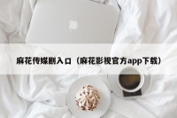 麻花传媒剧入口（麻花影视官方app下载）